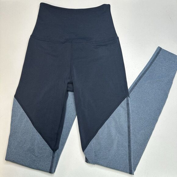 Beyond Yoga Legging Womens Small Blue High Waist Colorblock Training Workout - Picture 1 of 14